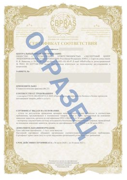 Образец Сертификат СТО 01.064.00220722.2-2020 Архангельск Сертификат СТО 01.064.00220722.2-2020 